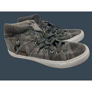 Blowfish Malibu Martini Mid-Top Sneakers womens‎ 10M Camo Canvas Casual Shoes